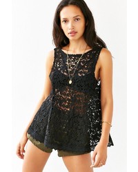 Urban Outfitters Ecote Daydreaming Crochet Tank Top