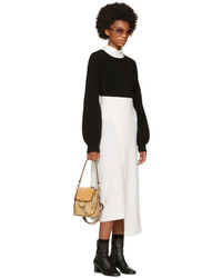 Chloé Black Cropped Bell Sleeve Sweater