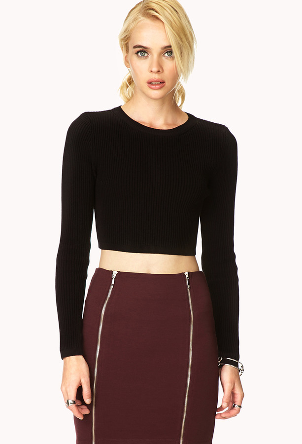 Forever 21 Classic Cropped Sweater, $24 | Forever 21 | Lookastic