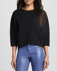 J Brand Ready To Wear Griffith Cropped Knit Sweater