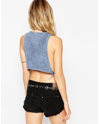 Asos Collection Crop Tank With Tie Sides