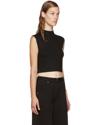 Nomia Black Cropped Muscle Top