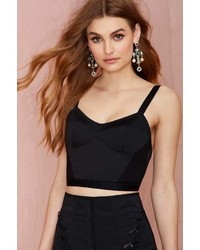 Nasty Gal Bustier Out Crop Top