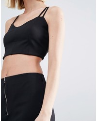 Weekday Co Ord Crop Top With Back Detail