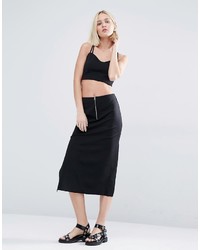 Weekday Co Ord Crop Top With Back Detail