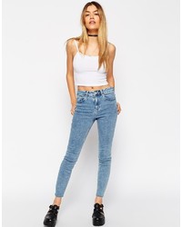 Asos Collection Crop Top With Elasticated Straps