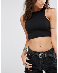 Asos Collection Crop Top With Racer Back