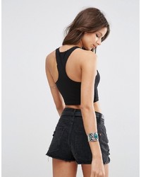 Asos Collection Crop Top With Racer Back