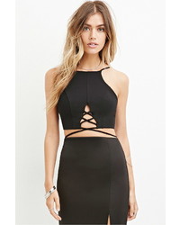 Forever 21 Crisscross Cutout Cropped Cami