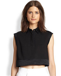 3.1 Phillip Lim Cropped Collared Shirt
