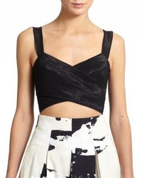 Donna Karan Crossover Cropped Top