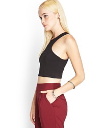 Forever 21 Cutout Back Crop Top