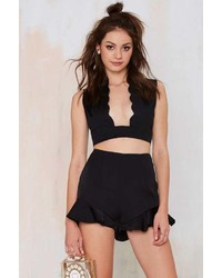 Nasty Gal Down The Middle Crop Top