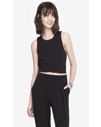 Express Overlapping Hem Boxy Cropped Top
