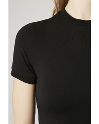 Topshop Funnel Neck Cropped Tee
