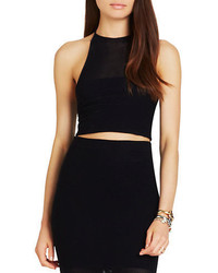 BCBGeneration Mesh Cropped Top