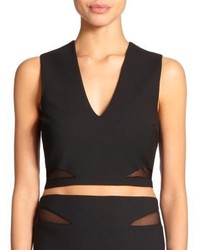 Elizabeth and James Otto Mesh Detailed Cropped Top