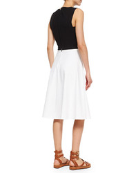 Theory Pagia Sleeveless Knit Crop Top