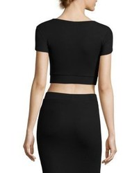 ATM Anthony Thomas Melillo Ribbed Crop Top