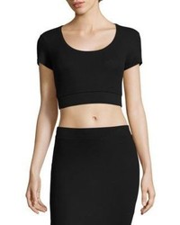 ATM Anthony Thomas Melillo Ribbed Crop Top