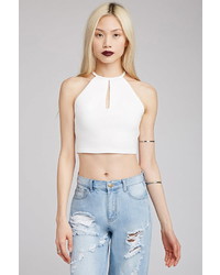 Forever 21 Scalloped Crop Top