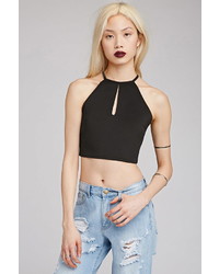 Forever 21 Scalloped Crop Top