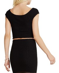 BCBGeneration Seamless Ribbed Crop Top