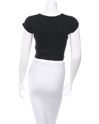 Chanel Short Sleeve Crop Top