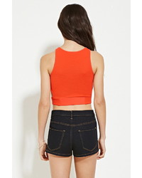 Forever 21 Side Cutout Crop Top