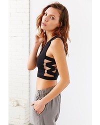 Silence & Noise Silence Noise Criss Cross Side Cropped Tank Top