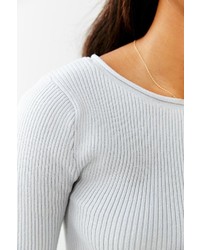 Silence & Noise Silence Noise Katie Cropped Ribbed Top