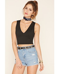 Forever 21 Strappy Cutout Crop Top