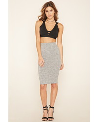 Forever 21 Strappy Ribbed Crop Top