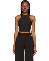 Alexander Wang T By Black Stretch Tech Cropped Top