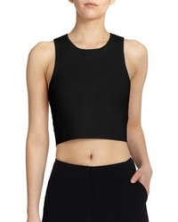 Elizabeth and James Textured Cropped Top