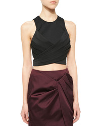 Cameo Trails Crop Top With Tie Back