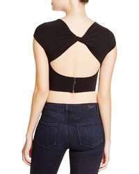 Alice + Olivia Twisted Back Crop Top