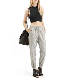 Topshop Wrap Front Crop Shell