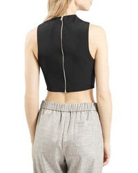 Topshop Wrap Front Crop Shell
