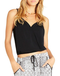 BCBGeneration Wrap Style Cropped Top