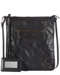 Balenciaga Classic Flat Crossbody Bag Black