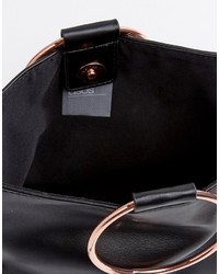 Asos Cross Body Bag With Ring Handle Detail