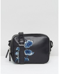 French Connection Embroidered Camera Bag