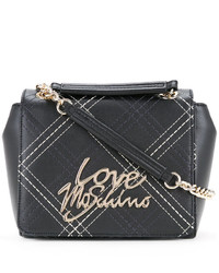Love Moschino Logo Plaque Crossbody Bag
