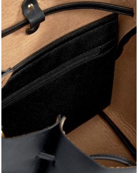 Asos Minimal Drawstring Shoulder Bag With Detachable Strap