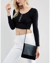 Missguided Mixed Fabric Cross Body