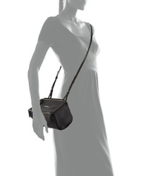 Givenchy Pandora Mini Goatskin Crossbody Bag Black