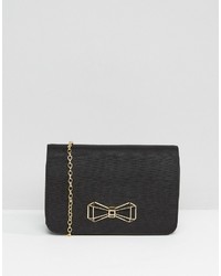 Ted Baker Satin Cross Body Bag With Metal Bow