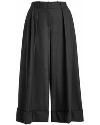 Jil Sander Navy Culottes With Wool