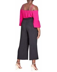 City Chic Elegant Belted Culottes
